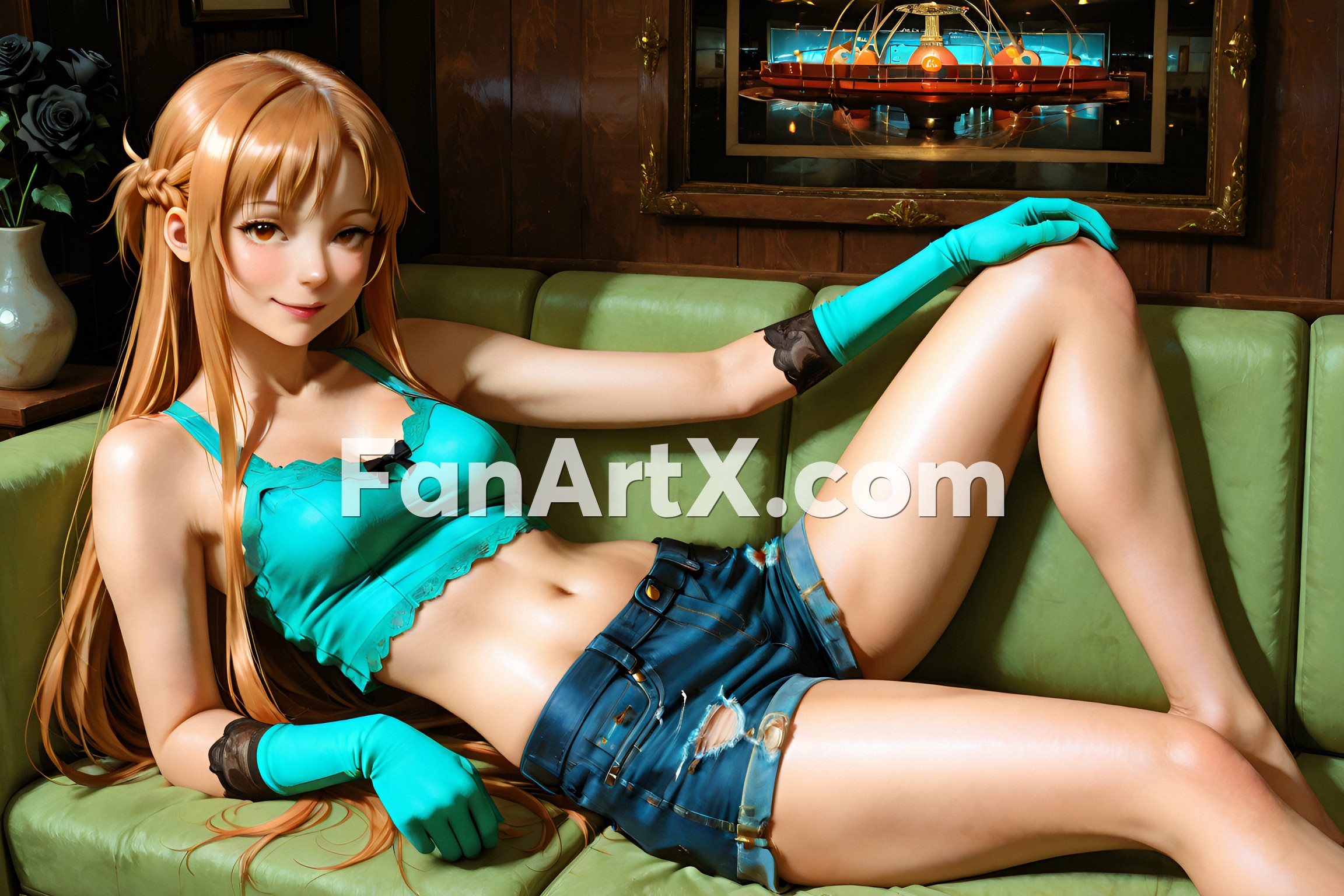 Sao Asuna Yuuki Fanart - Sword Art Online character 1424959